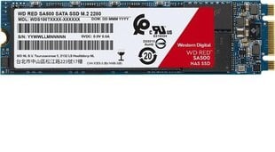 SSD WD RED 1TB M.2 SATA WDS100T1R0B cena un informācija | Iekšējie cietie diski (HDD, SSD, Hybrid) | 220.lv