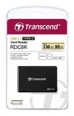 karšu lasītājs Transcend TS-RDC8K2, USB Type C cena un informācija | Mobilo telefonu aksesuāri | 220.lv