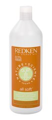 Maigumu piešķirošs matu šampūns Redken Nature + Science All Soft 1000 ml cena un informācija | Šampūni | 220.lv