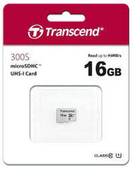 Transcend SD300S, 16GB cena un informācija | Atmiņas kartes mobilajiem telefoniem | 220.lv