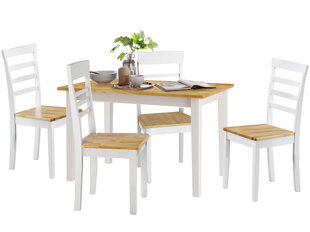 Комплект мебели для столовой Notio Living Marilyn 120, белый цена и информация | Комплекты мебели для столовой | 220.lv