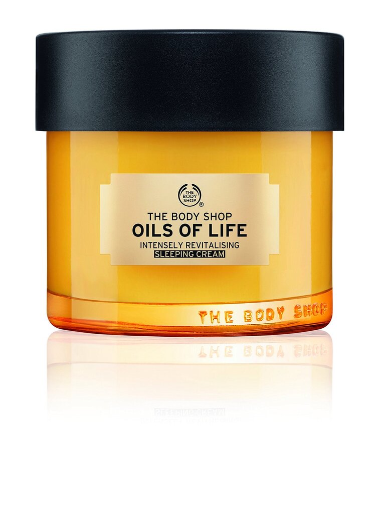 Vitalitāti sniedzošs nakts sejas krēms The Body Shop Oils of Life 80 ml cena un informācija | Sejas krēmi | 220.lv