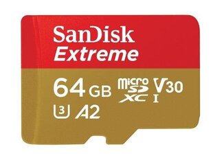 SanDisk SDSQXA2-064G-GN6MA MicroSDXC 64 ГБ (+ адаптер SD) цена и информация | Карты памяти для фотоаппаратов | 220.lv