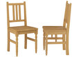 2-u krēslu komplekts Notio Living Luxor B, gaiši brūns cena un informācija | Virtuves un ēdamistabas krēsli | 220.lv
