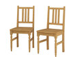 2-u krēslu komplekts Notio Living Luxor B, gaiši brūns cena un informācija | Virtuves un ēdamistabas krēsli | 220.lv