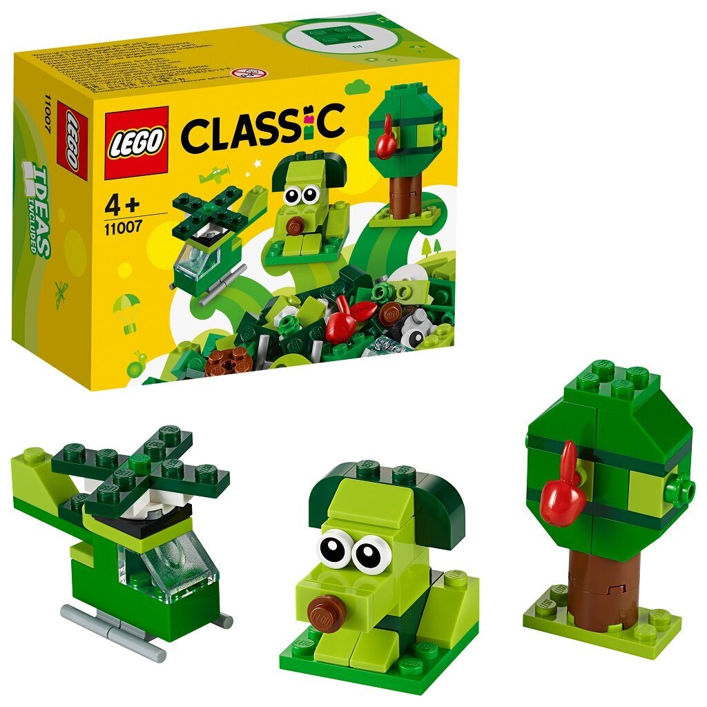 11007 LEGO® Classic Zaļi klucīši цена и информация | Konstruktori | 220.lv