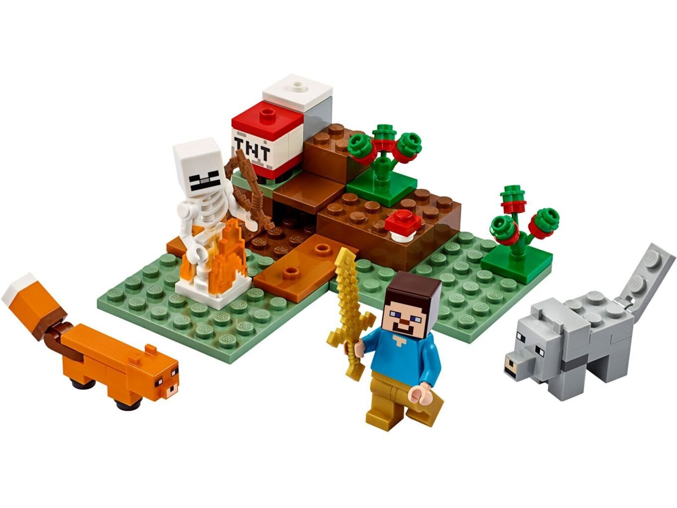 21162 LEGO® Minecraft Piedzīvojums taigā cena un informācija | Konstruktori | 220.lv