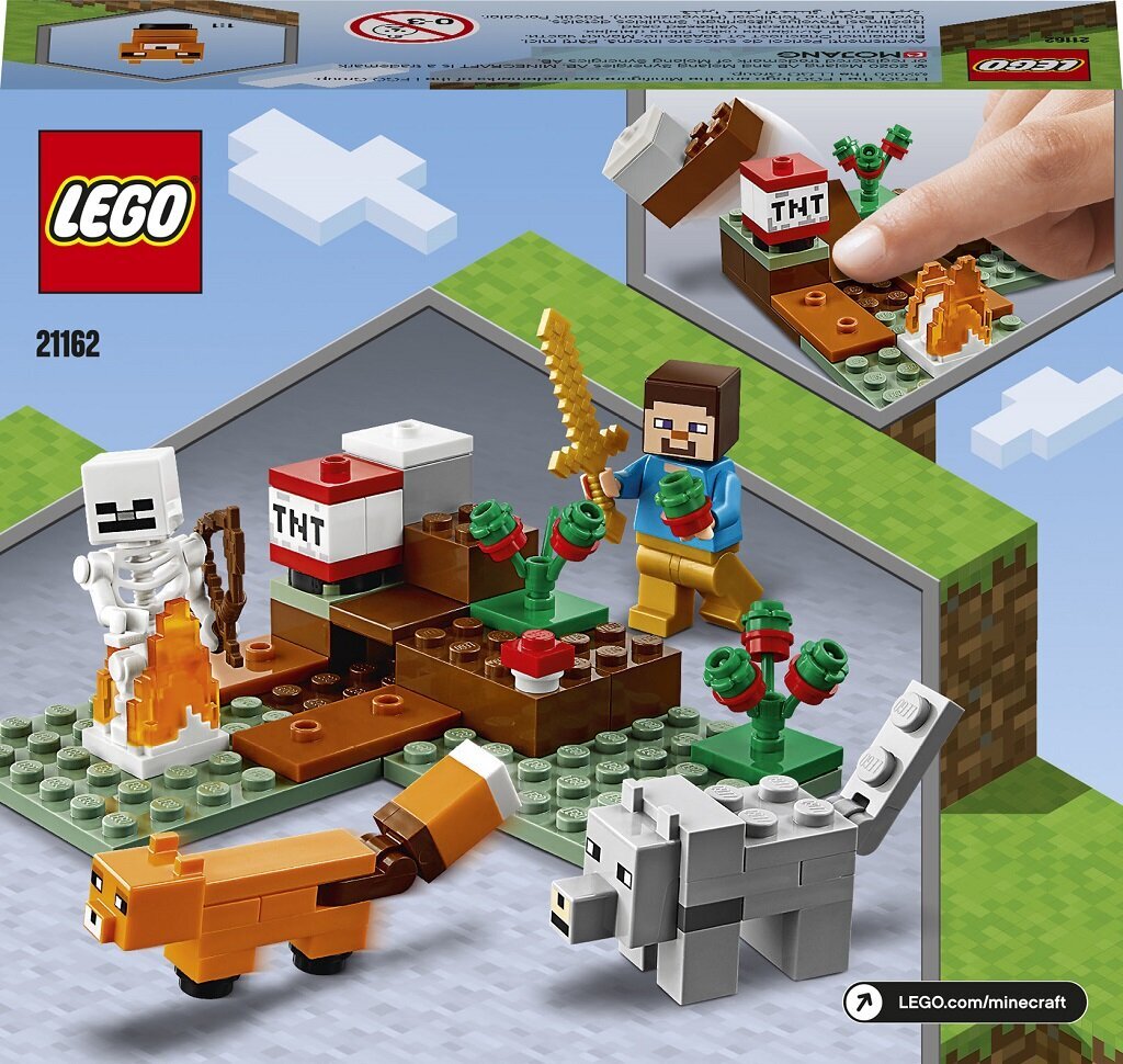 21162 LEGO® Minecraft Piedzīvojums taigā цена и информация | Konstruktori | 220.lv
