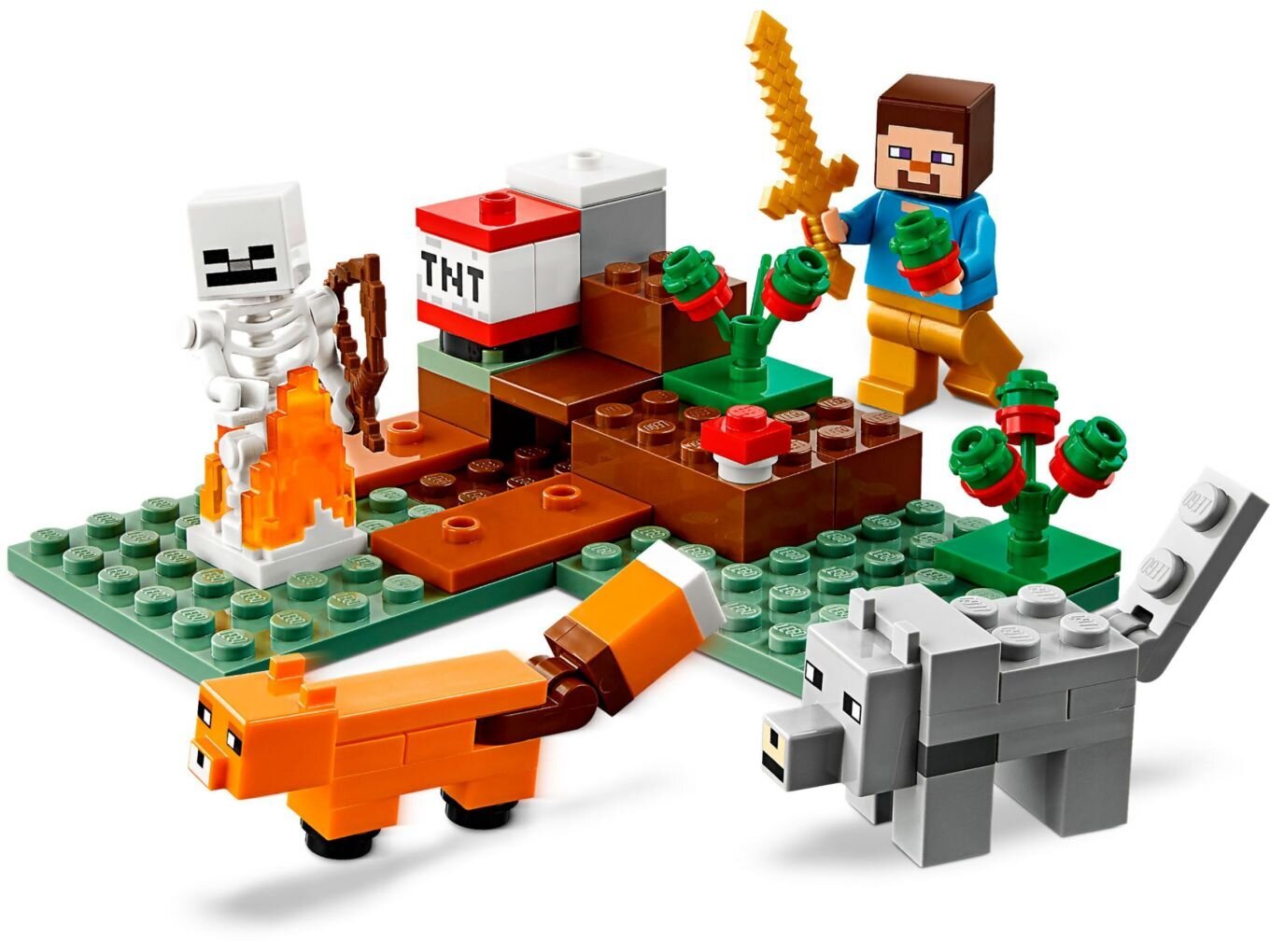 21162 LEGO® Minecraft Piedzīvojums taigā cena un informācija | Konstruktori | 220.lv