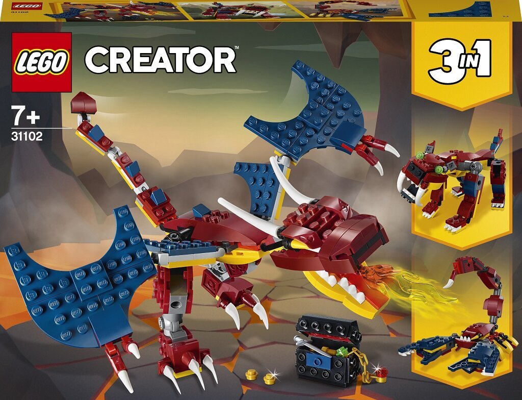 31102 LEGO® Creator Uguns pūķis цена и информация | Konstruktori | 220.lv