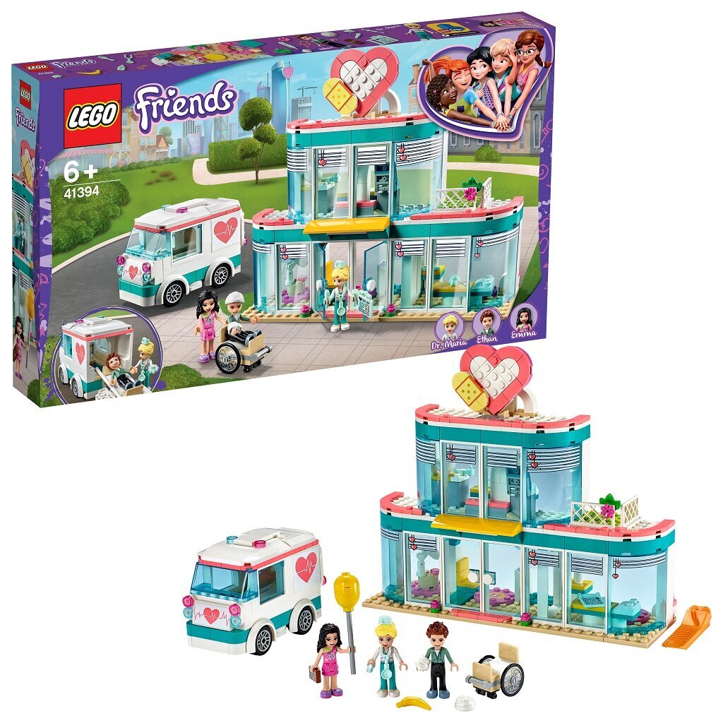 41394 LEGO® Friends Hārtleikas pilsētas slimnīca cena un informācija | Konstruktori | 220.lv