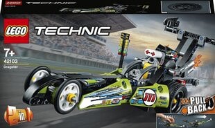 42103 LEGO® Technic Тяговый гоночный автомобиль цена и информация | Конструкторы | 220.lv
