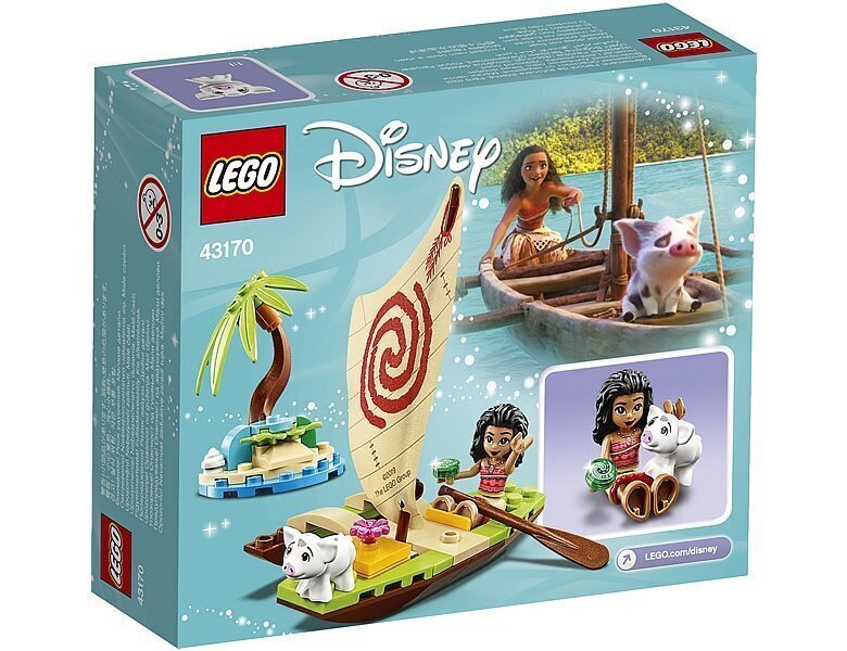 43170 LEGO® | Disney Princess Moanas piedzīvojumi okeānā цена и информация | Konstruktori | 220.lv