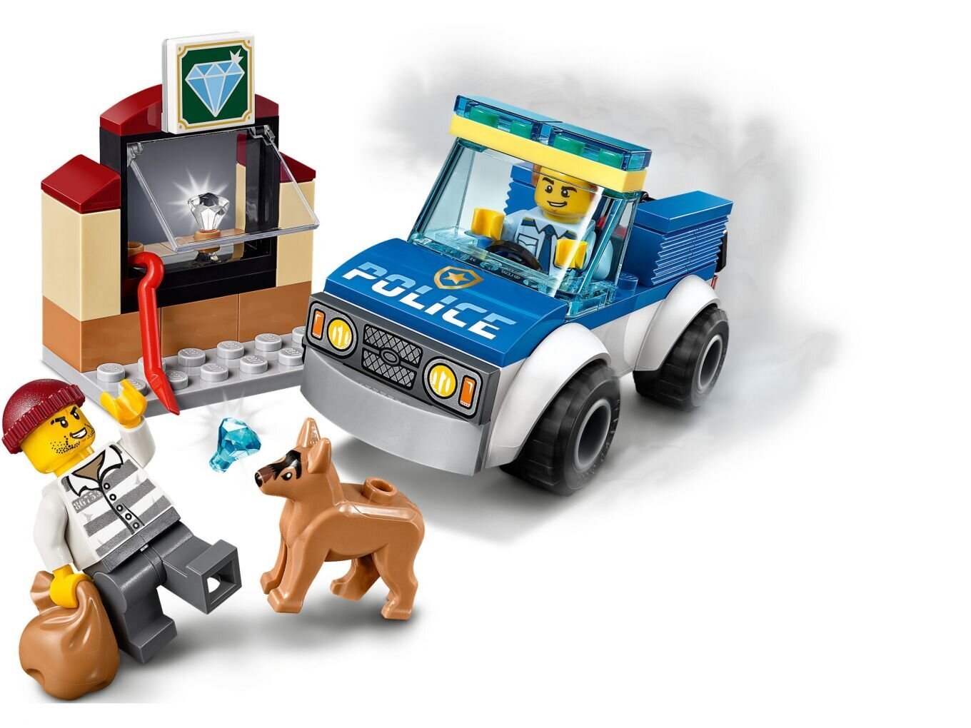 60241 LEGO® City Policijas suņu patruļa cena un informācija | Konstruktori | 220.lv