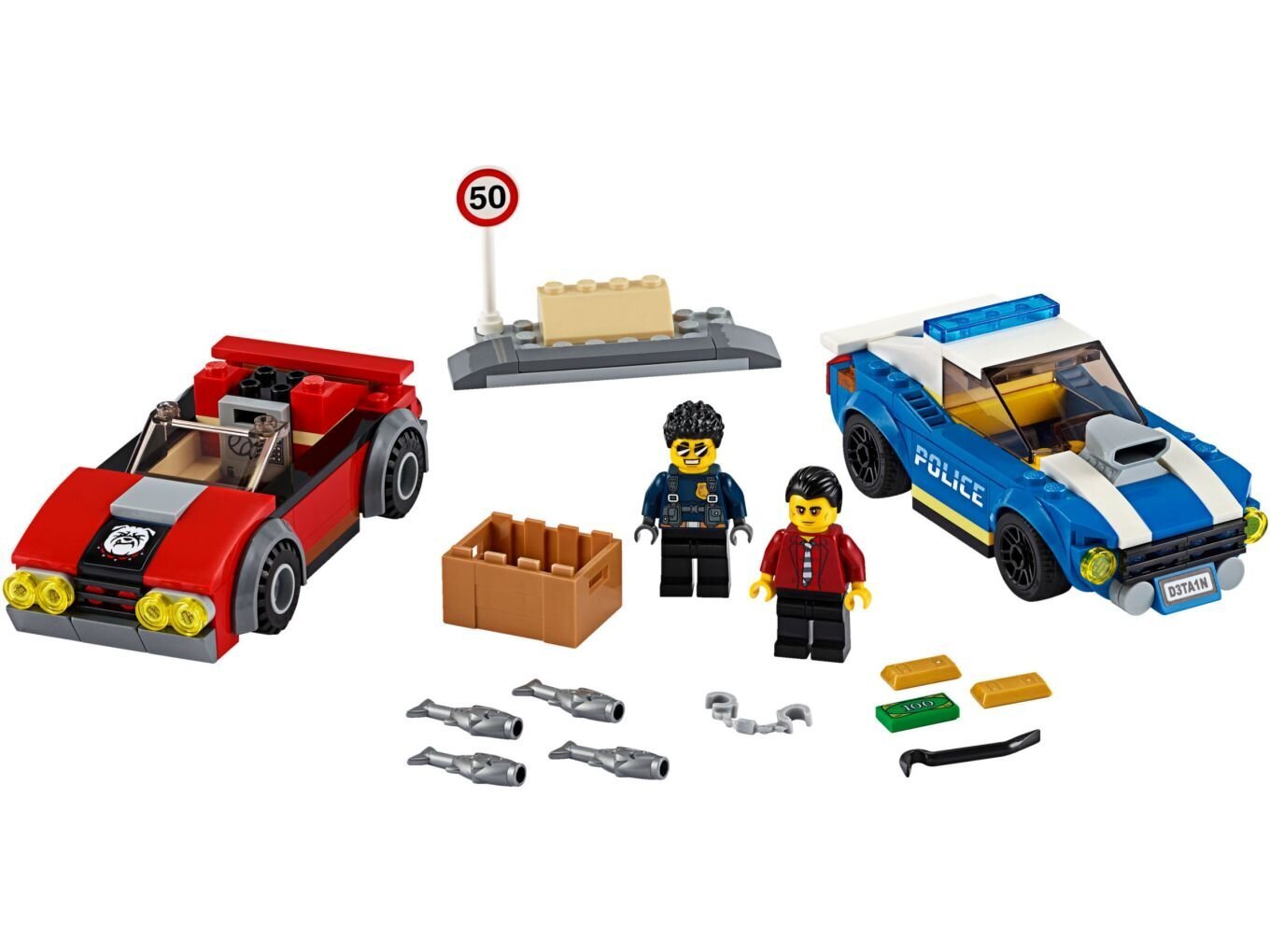 60242 LEGO® City Policija arests uz šosejas cena un informācija | Konstruktori | 220.lv