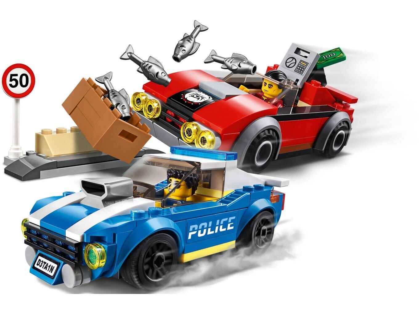 60242 LEGO® City Policija arests uz šosejas cena un informācija | Konstruktori | 220.lv