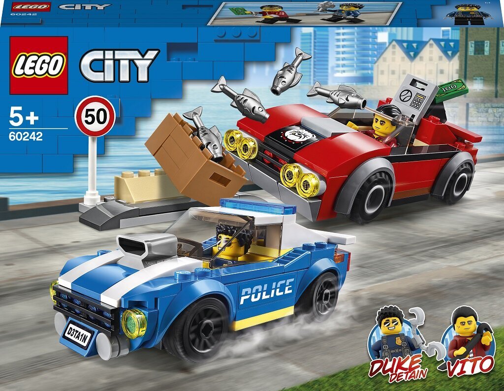 60242 LEGO® City Policija arests uz šosejas cena un informācija | Konstruktori | 220.lv