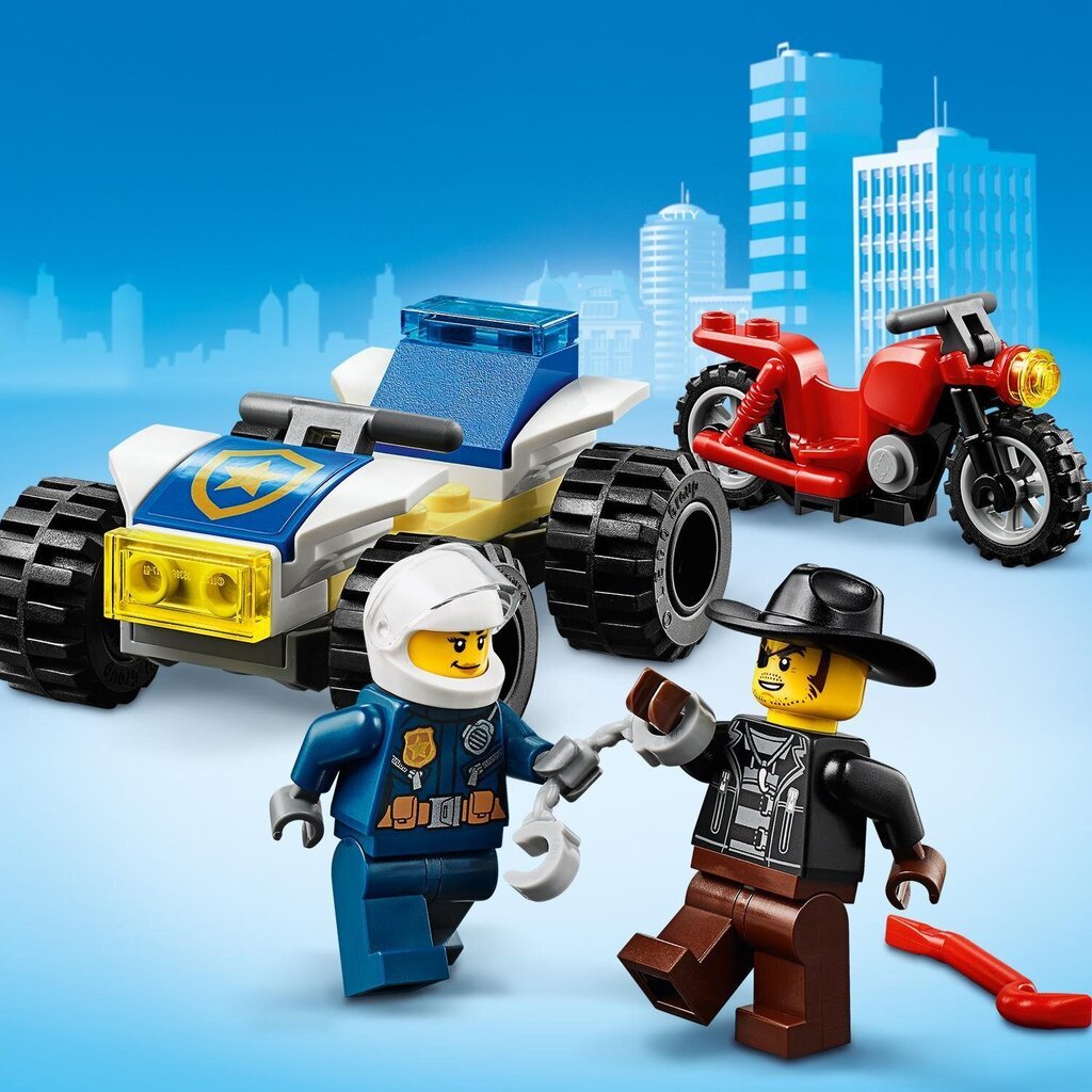 60243 LEGO® City Policijas pakaļdzīšanās ar helikopteru цена и информация | Konstruktori | 220.lv