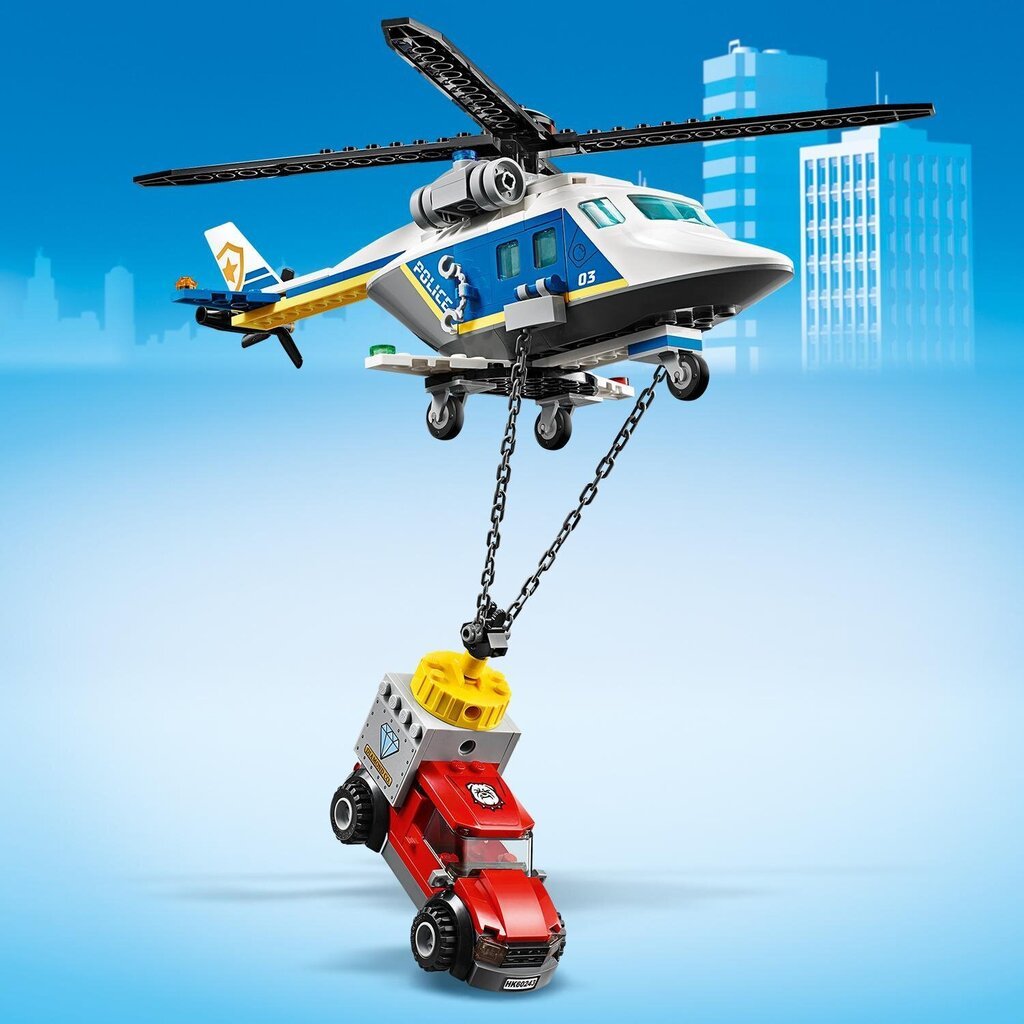 60243 LEGO® City Policijas pakaļdzīšanās ar helikopteru cena un informācija | Konstruktori | 220.lv