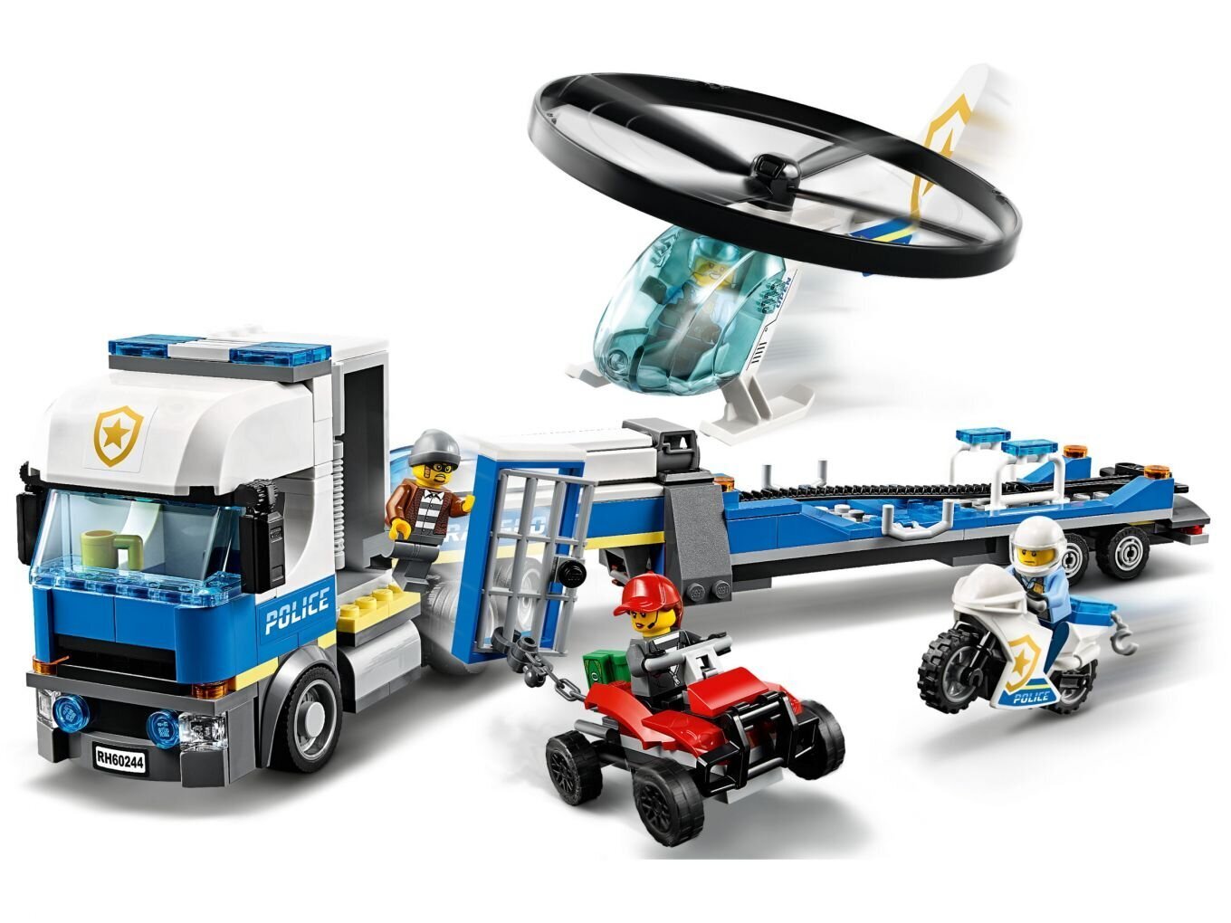 60244 LEGO® City Policijas helikoptera transportauto цена и информация | Konstruktori | 220.lv