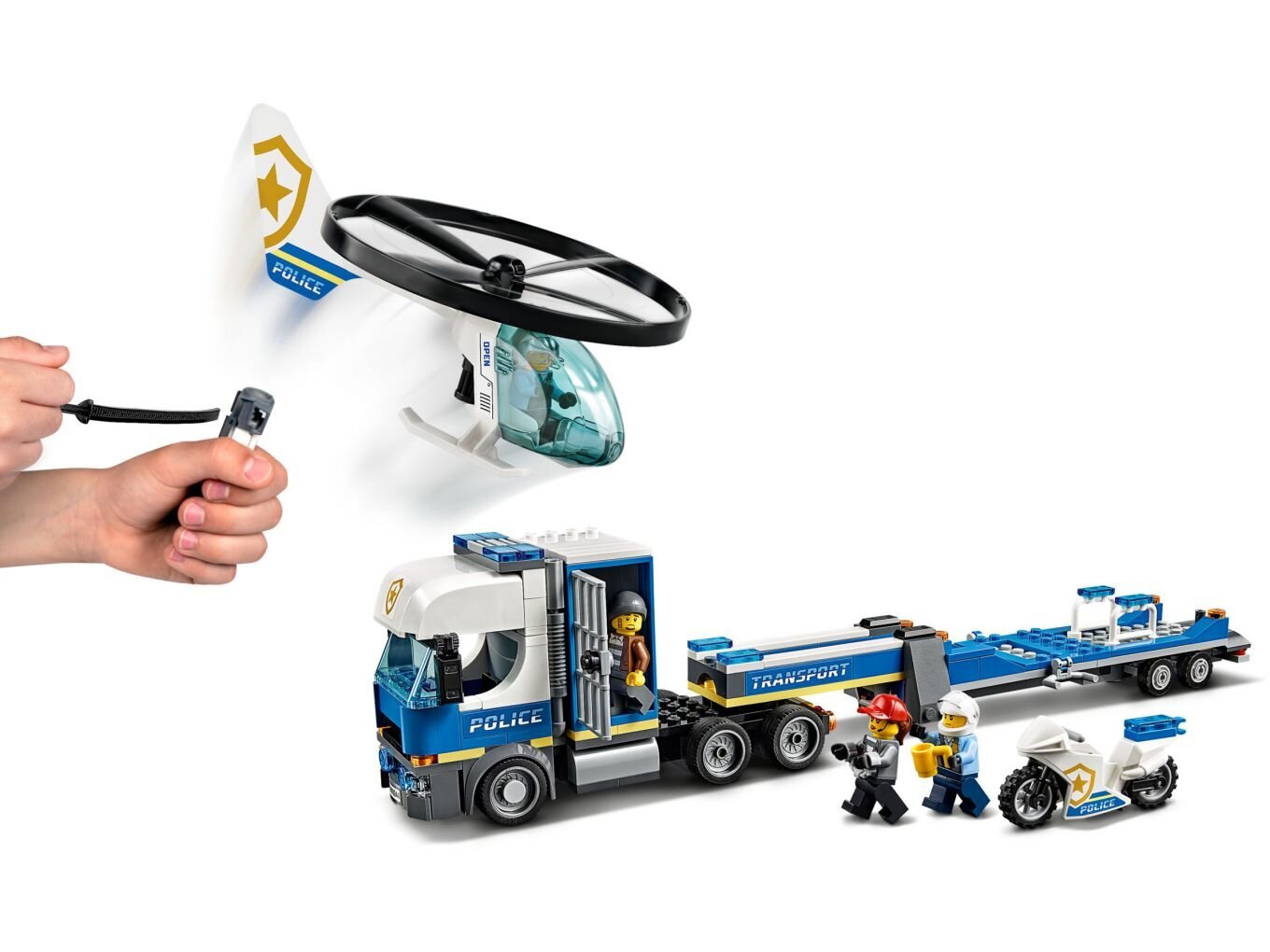 60244 LEGO® City Policijas helikoptera transportauto цена и информация | Konstruktori | 220.lv