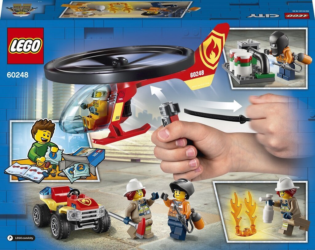 60248 LEGO® City Ātrās reaģēšanas ugunsdzēsēju helikopters cena un informācija | Konstruktori | 220.lv
