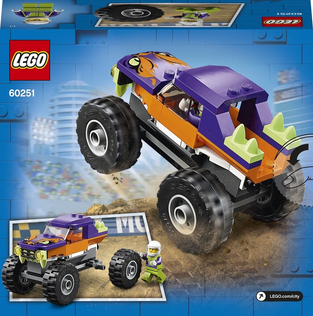 60251 LEGO® City Great Vehicles Грузовик-монстр цена | 220.lv