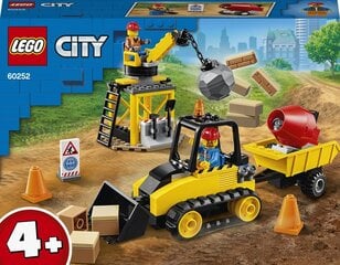 Строительный бульдозер 60252 LEGO® City Great Vehicles цена и информация | Конструкторы и кубики | 220.lv