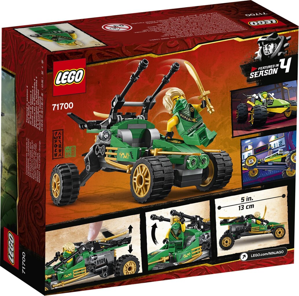 71700 LEGO® NINJAGO Džungļu auto цена и информация | Konstruktori | 220.lv