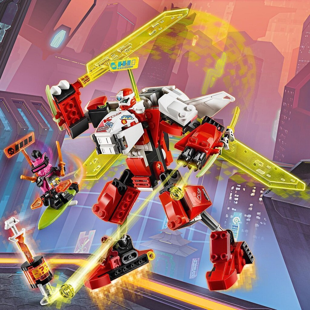 71707 LEGO® NINJAGO Kai robotlidmašīna cena un informācija | Konstruktori | 220.lv