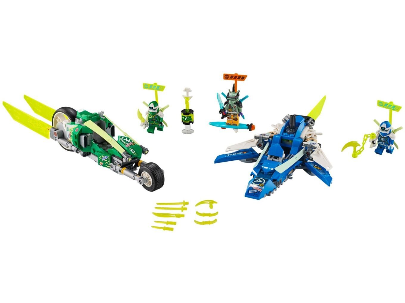 71709 LEGO® NINJAGO Jay un Lloyd ātrie sacīkšu braucamie cena un informācija | Konstruktori | 220.lv