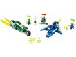 71709 LEGO® NINJAGO Jay un Lloyd ātrie sacīkšu braucamie cena un informācija | Konstruktori | 220.lv