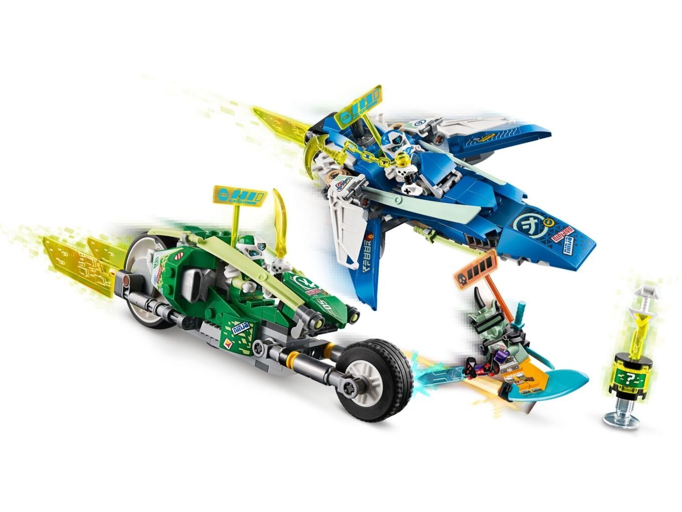 71709 LEGO® NINJAGO Jay un Lloyd ātrie sacīkšu braucamie cena un informācija | Konstruktori | 220.lv