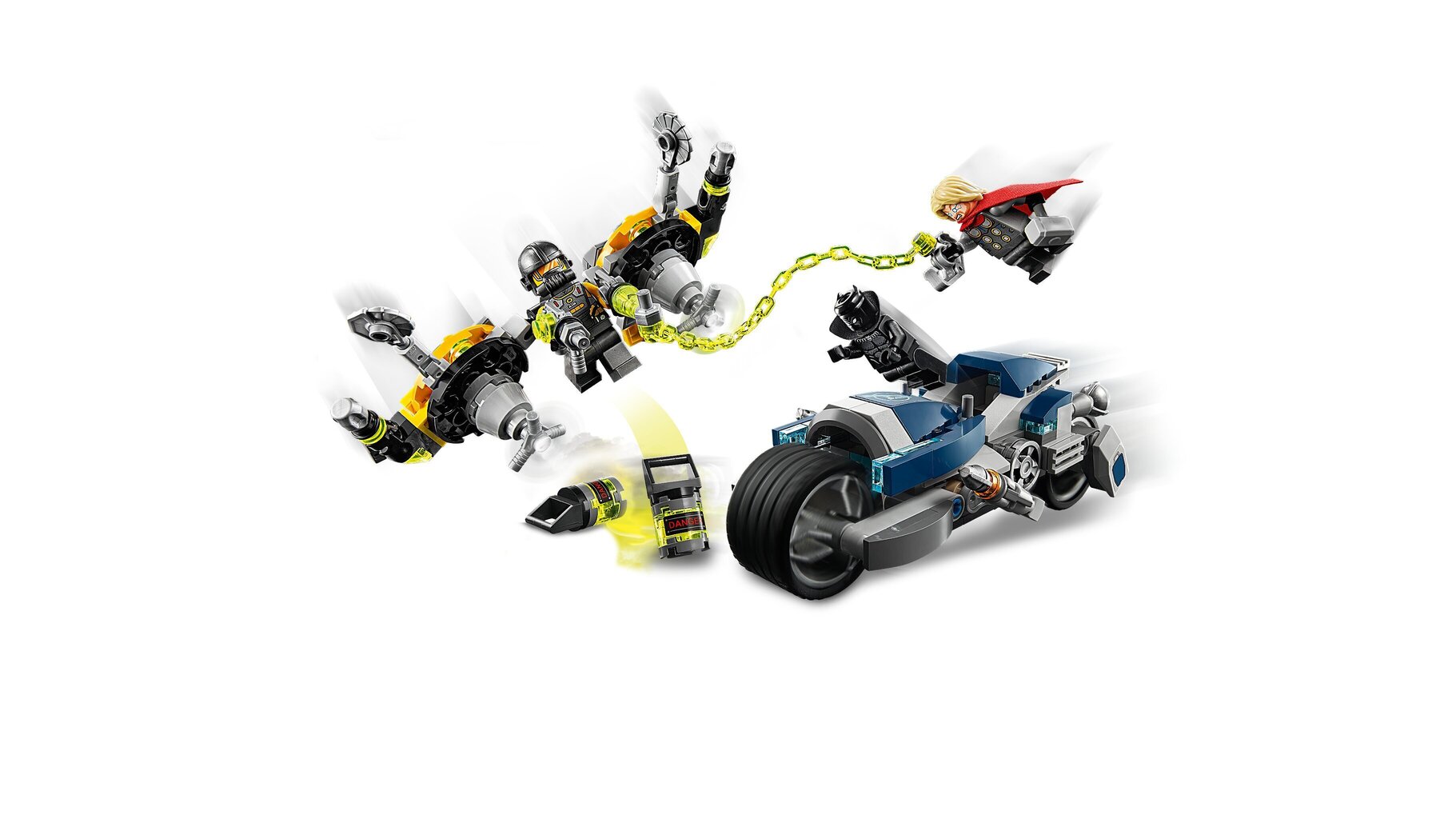 76142 LEGO® Super Heroes Uzbrukums ātrgaitas motociklam цена и информация | Konstruktori | 220.lv