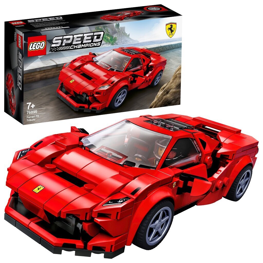 76895 LEGO® Speed Champions Ferrari F8 Tributo цена и информация | Konstruktori | 220.lv