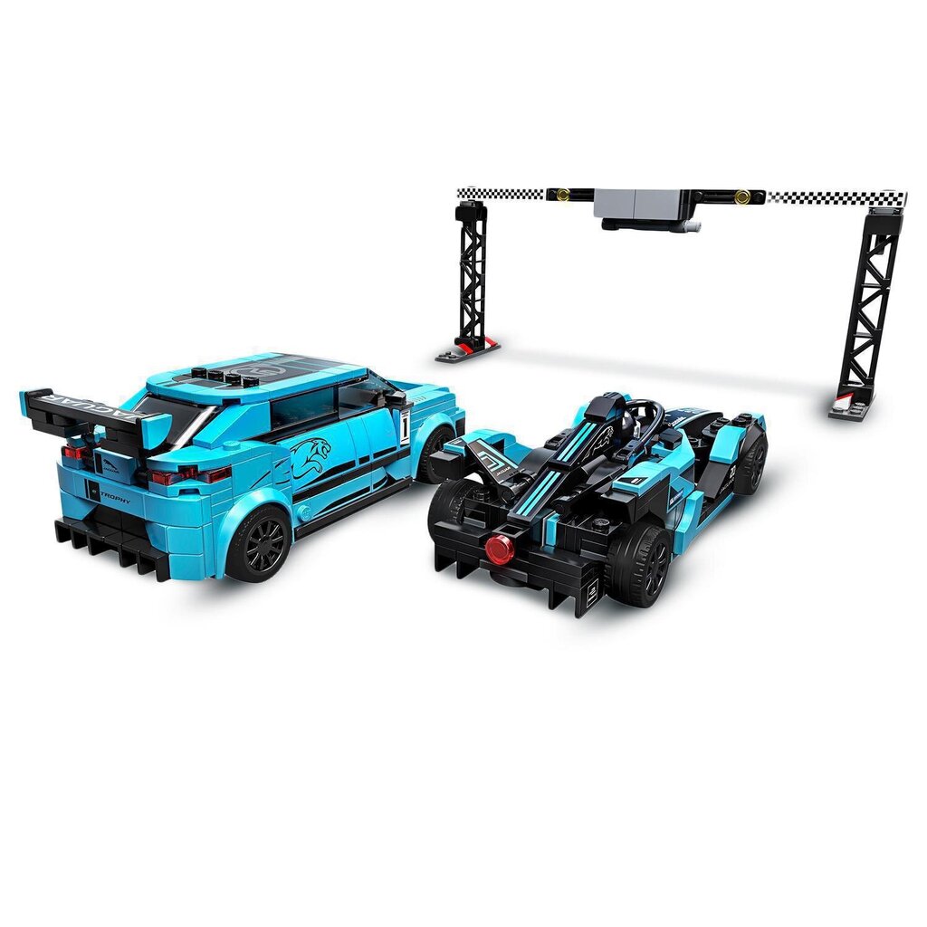 76898 LEGO® Speed Champions Jaguar GEN2 sacīkšu automašīna & Jaguar I-PACE eTROPHY цена и информация | Konstruktori | 220.lv