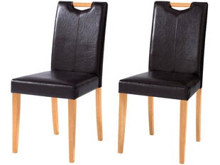 Комплект из 2-х стульев Notio Living Sawyer, темно-коричневый цена и информация | Стулья для кухни и столовой | 220.lv