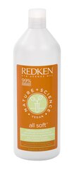 Maigumu piešķirošs matu kondicionieris Redken Nature + Science All Soft 1000 ml cena un informācija | Matu kondicionieri, balzāmi | 220.lv