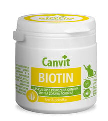 Canvit Biotin витамины для кошек в таблетках N100 100г цена и информация | Витамины, пищевые добавки для кошек | 220.lv