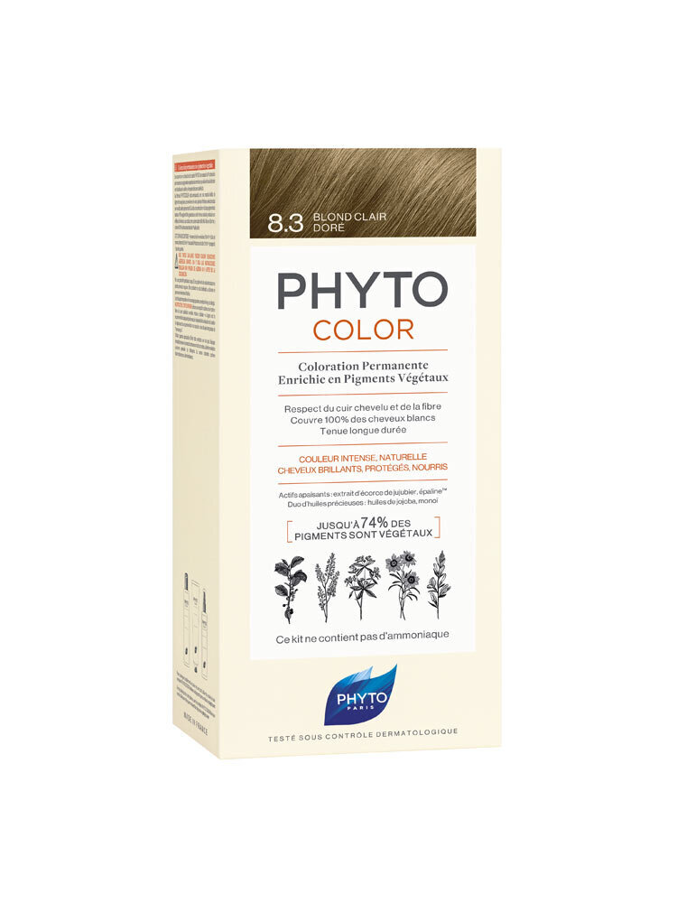 Matu krāsa Phyto Color Nr.8.3 cena un informācija | Matu krāsas | 220.lv