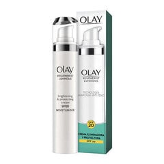 Осветляющий крем для лица Olay Regenerist Luminous SPF20 50 мл цена и информация | Наносите на чистую кожу лица. Подержите около 10-15 минут и смойте водой. | 220.lv