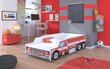 Bērnu gulta ADRK Furniture Fire Truck, 140x70cm cena un informācija | Bērnu gultas | 220.lv