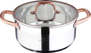 Bergner сотейник с крышкой Infinity Chefs, 20 см, 2,3 л цена и информация | Кастрюли, скороварки | 220.lv