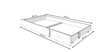Gultas veļas kaste ADRK Furniture, 160x80 cm цена и информация | Bērnu gultas | 220.lv