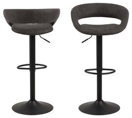 Комплект из 2-х барных стульев Grace, серый гобелен цена и информация | Стулья для кухни и столовой | 220.lv