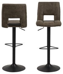 Комплект из 2 барных стульев Sylvia, темно-зеленый гобелен цена и информация | Стулья для кухни и столовой | 220.lv
