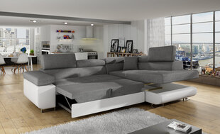 Mīkstais stūra dīvāns NORE Anton, zilgans cena un informācija | Stūra dīvāni | 220.lv
