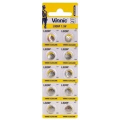 Vinnic AG7 / L926 / LR926 / LR57 / 1.5v Sārma baterijas 10 gab. cena un informācija | Baterijas | 220.lv