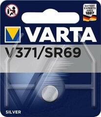 Varta серебряно-оксидная батарея V371 цена и информация | Батарейки | 220.lv