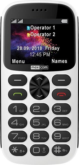 Maxcom Comfort MM471, Dual SIM, White цена и информация | Mobilie telefoni | 220.lv